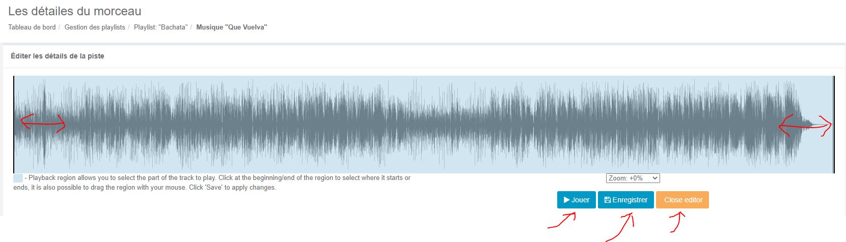 Fixer des points de mix sur les mp3 des playlists