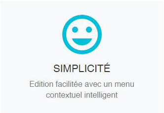 Edition du CMS radio facile avec un menu intelligent