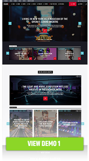 Démo 1 de site radio avec le cms wordpress et onair2