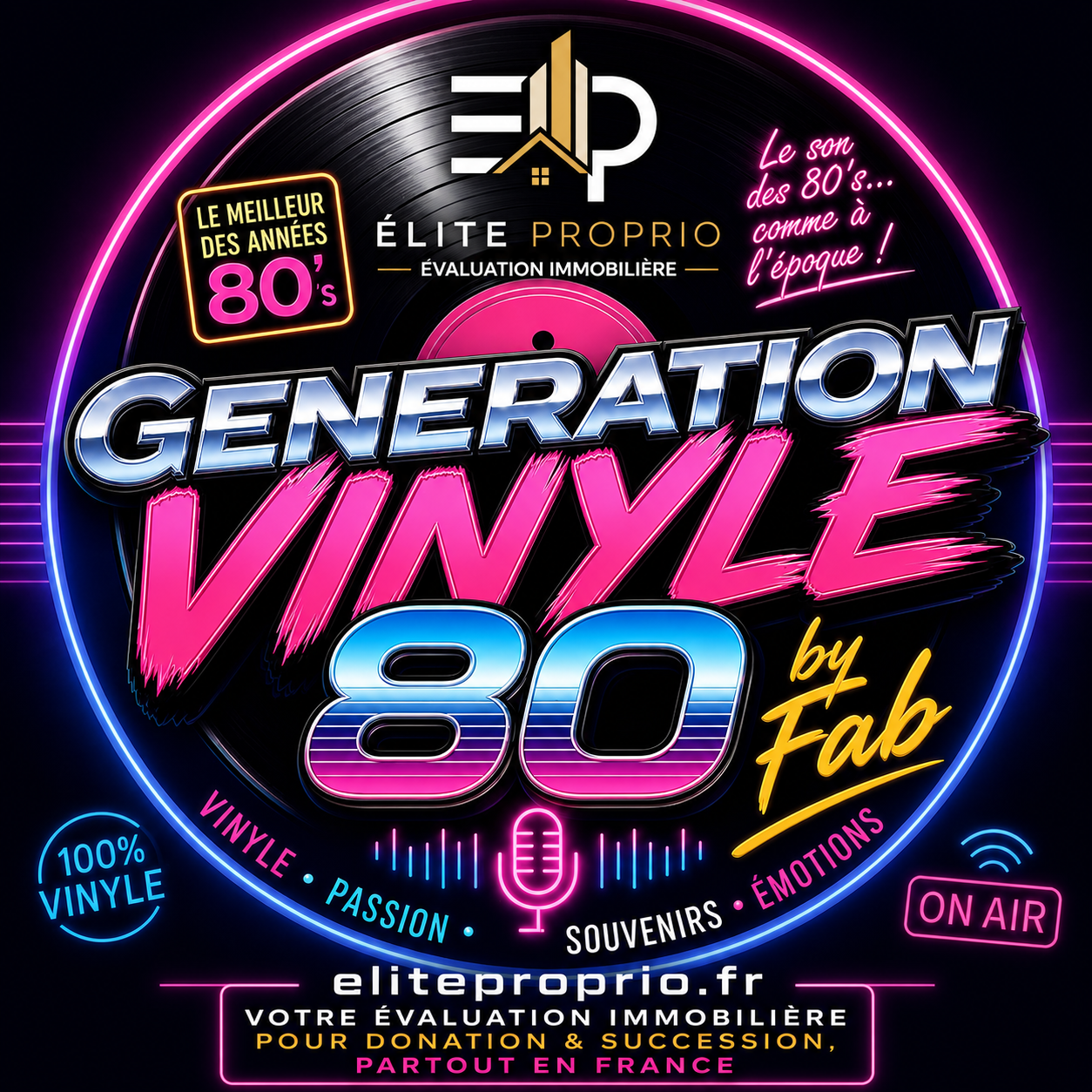 Emission podcast Fab Elite Proprio - Génération Vinyle 80